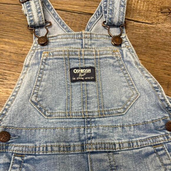 Oshkosh-b-gosh Blue Dungarees-overalls - Picture 2 of 4